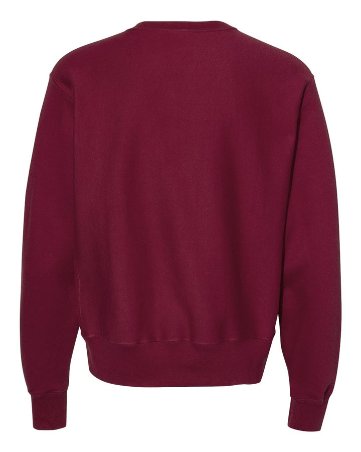 Rear View of Cardinal Reverse Weave® Crewneck Sweatshirt - S149