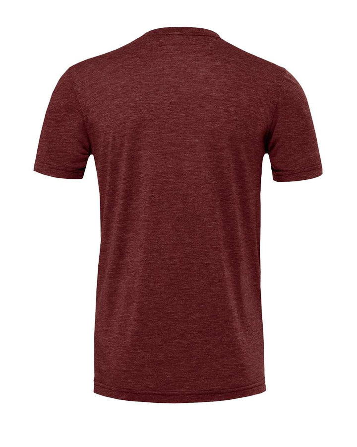 Rear View of Cardinal Triblend Triblend Tee - 3413