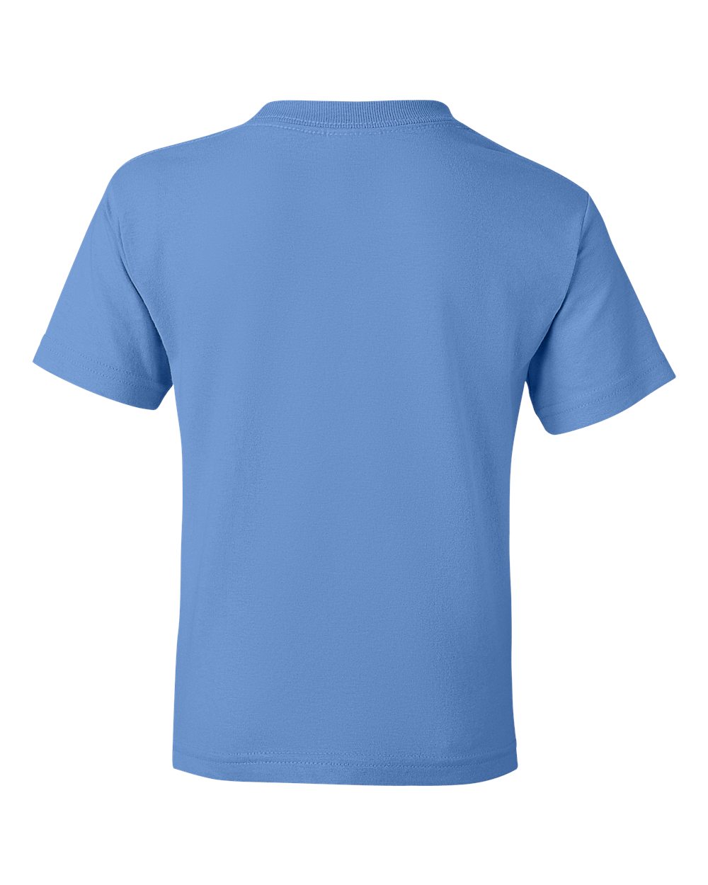 Rear View of Carolina Blue DryBlend® Youth T-Shirt - 8000B