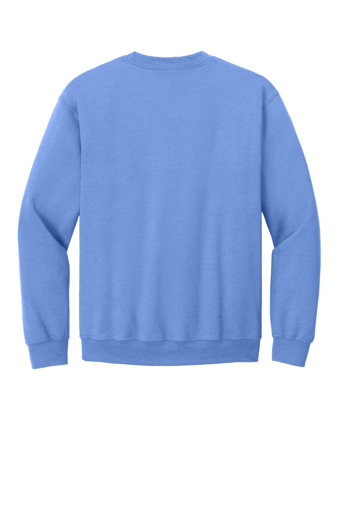 Rear View of Carolina Blue Gildan Heavy Blend Crewneck Sweatshirt. 18000