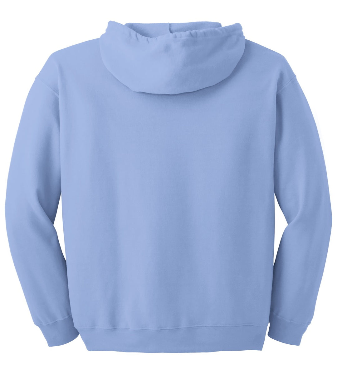 Rear View of Carolina Blue Gildan - Heavy Blend Full-Zip Hooded Sweatshirt. 18600