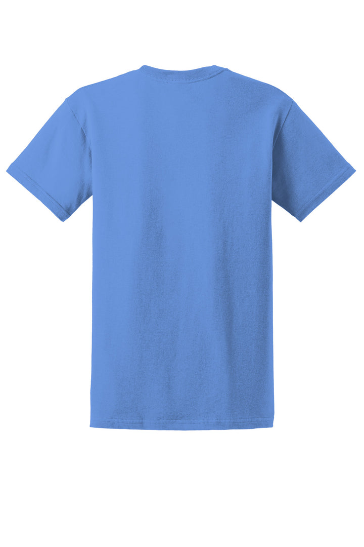 Rear View of Carolina Blue Gildan - Ultra Cotton 100% US Cotton T-Shirt. 2000