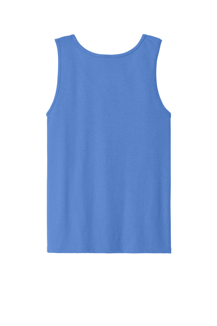 Rear View of Carolina Blue Gildan - Ultra Cotton 100% US Cotton Tank Top. 2200