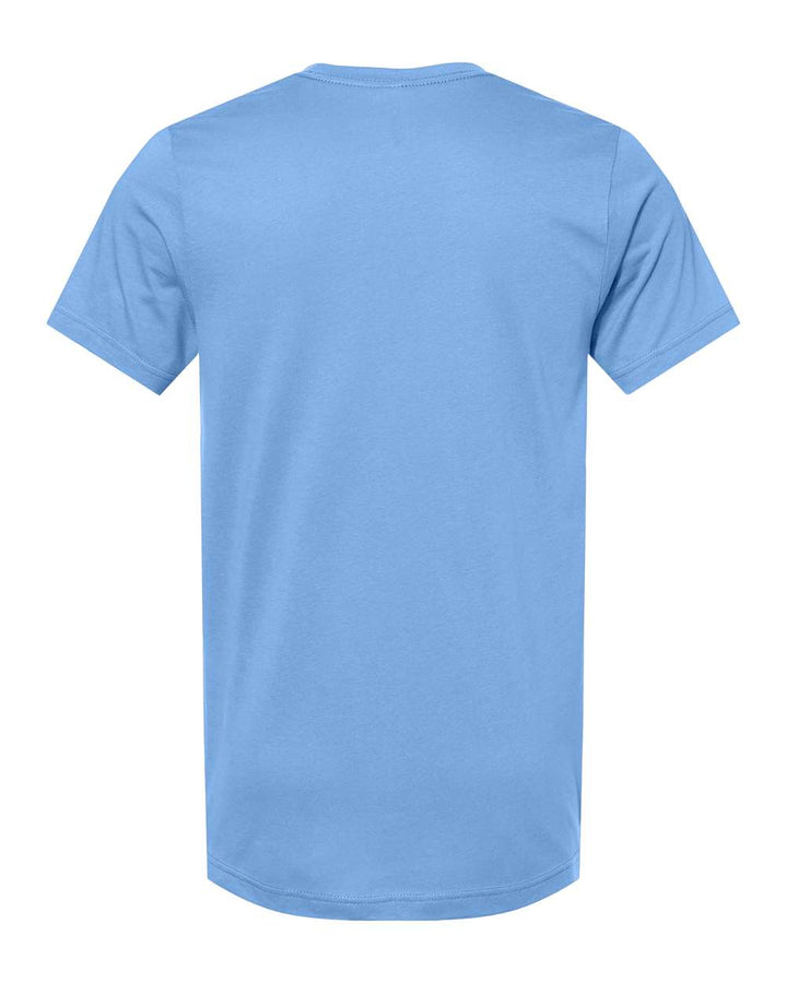 Rear View of Carolina Blue Jersey Tee - 3001