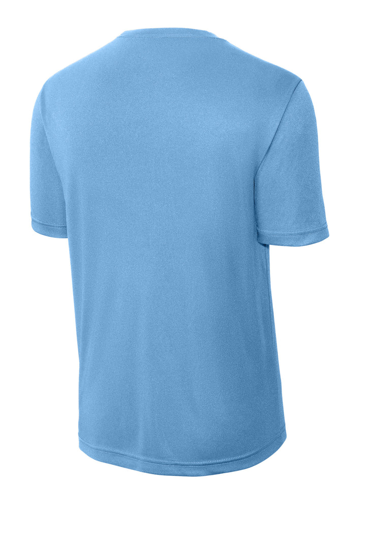 Rear View of Carolina Blue Sport-Tek PosiCharge Competitor Tee. ST350