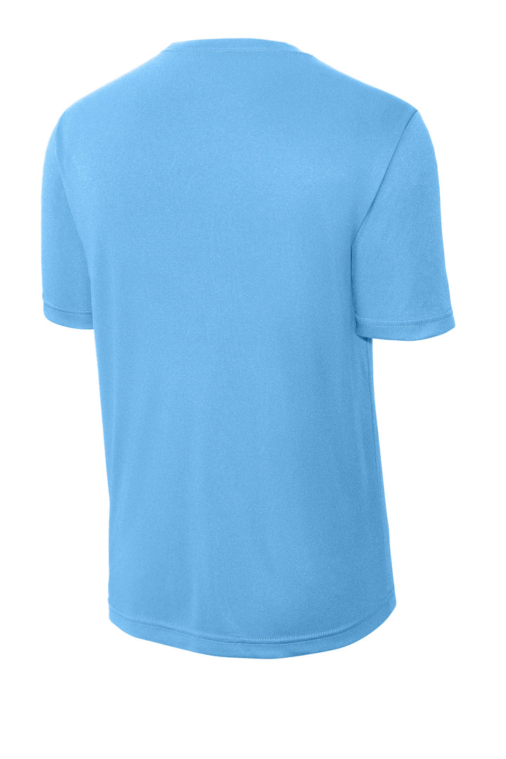 Rear View of Carolina Blue Sport-Tek PosiCharge Competitor Tee. ST350