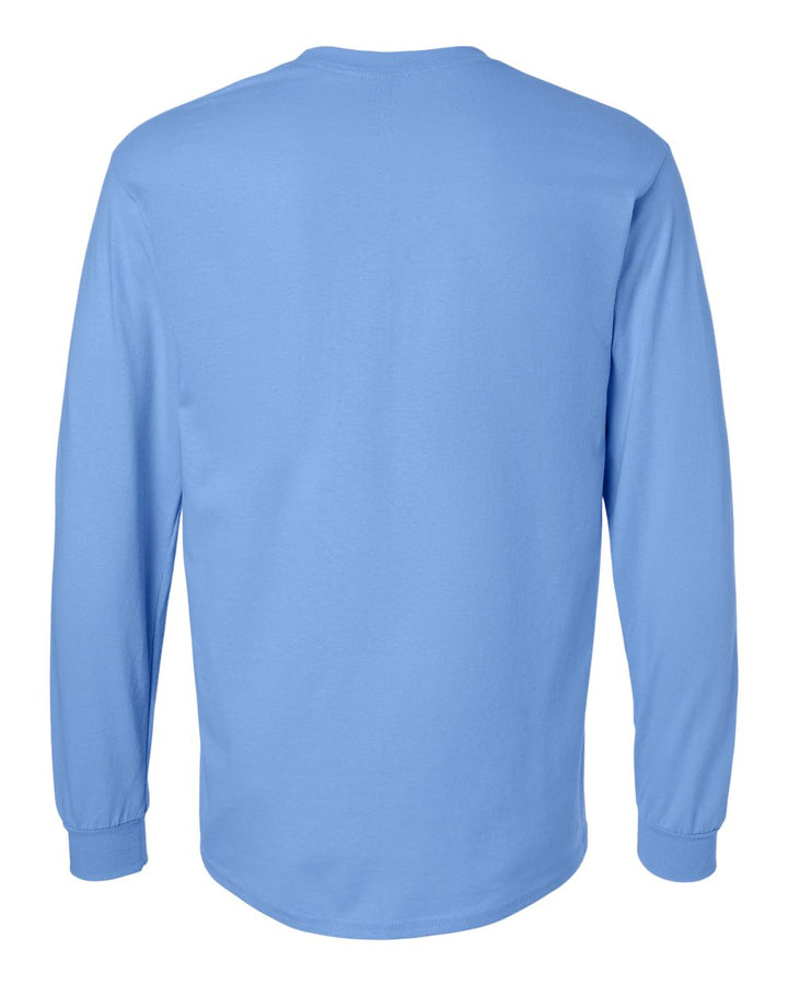 Rear View of Carolina Blue Ultra Cotton® Long Sleeve T-Shirt - 2400