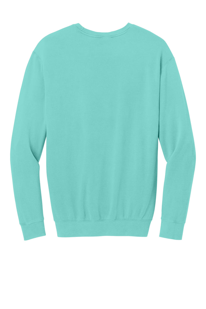 Rear View of ChalkyMint Comfort Colors Lightweight Crewneck Sweatshirt 1466