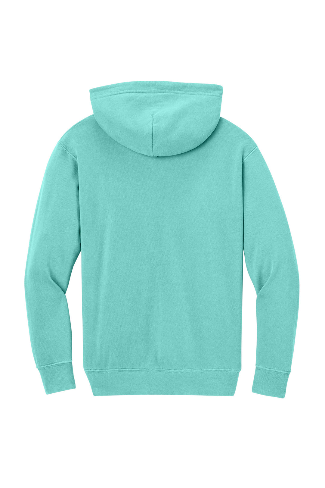 Rear View of ChalkyMint Comfort Colors Youth Lightweight Hooded Sweatshirt 1467Y