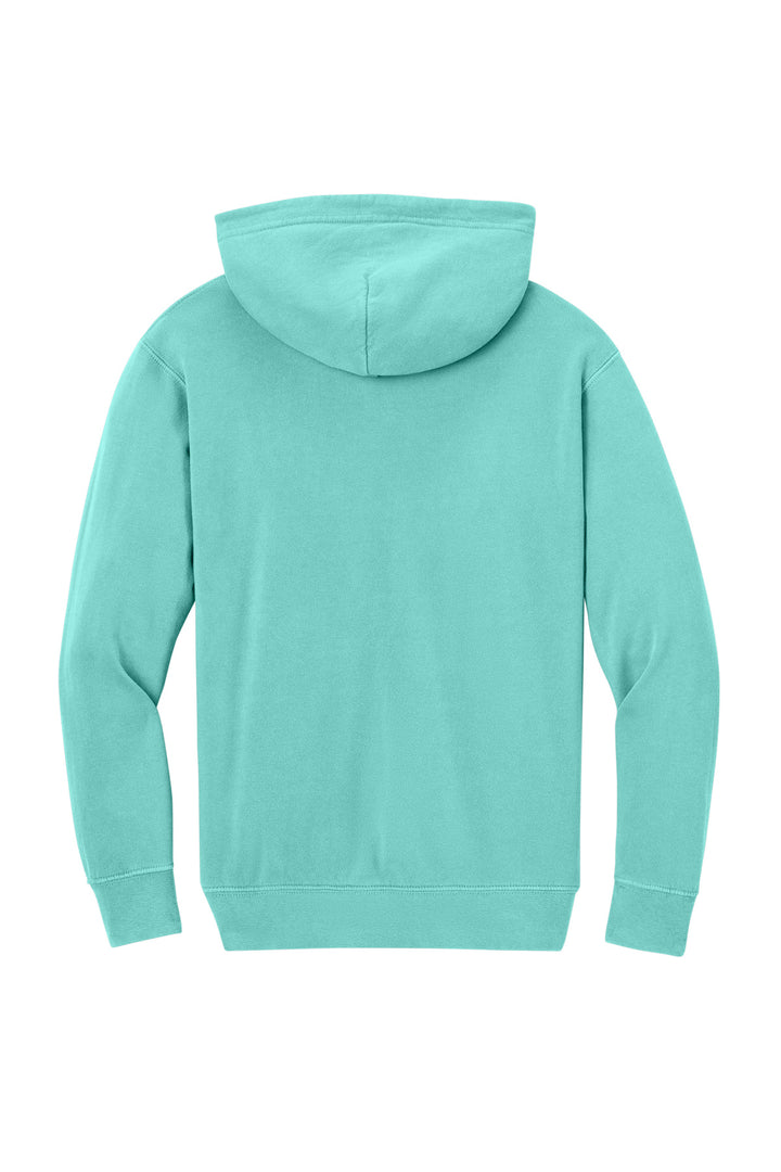 Rear View of ChalkyMint Comfort Colors Youth Lightweight Hooded Sweatshirt 1467Y
