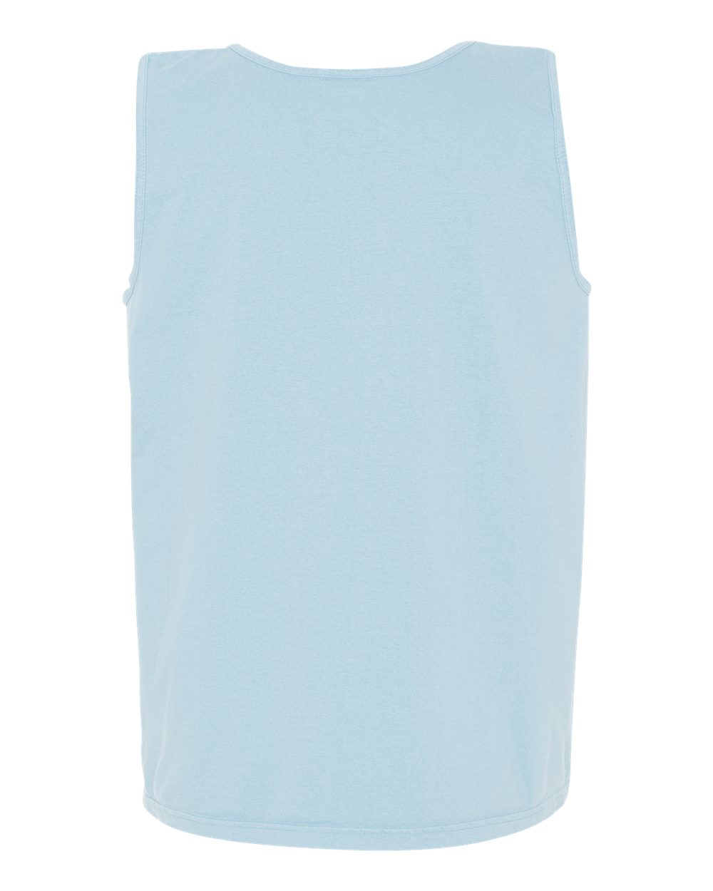 Rear View of Chambray Garment-Dyed Heavyweight Tank Top - 9360