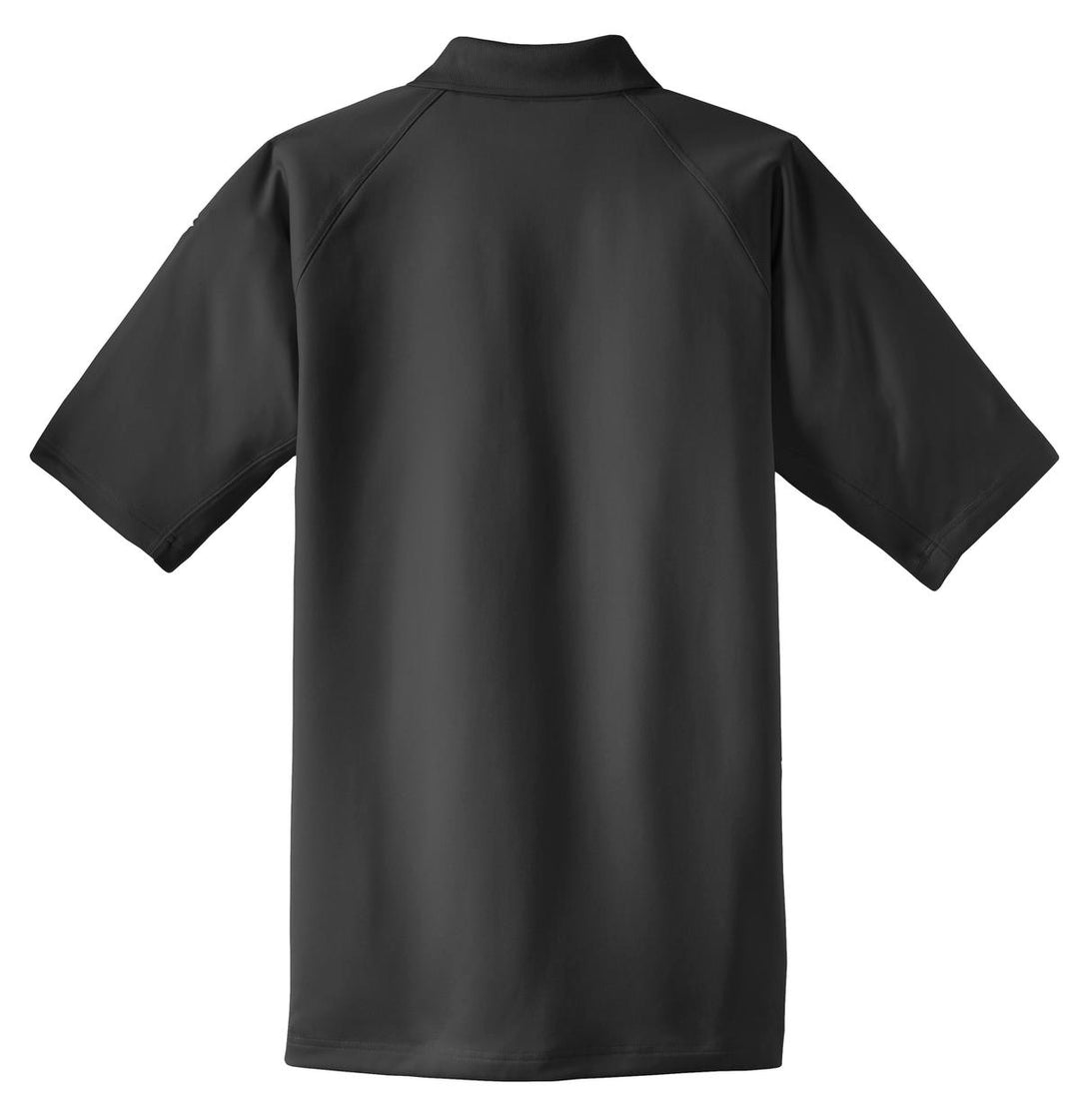 Rear View of Charcoal CornerStone Tall Select Snag-Proof Tactical Polo. TLCS410