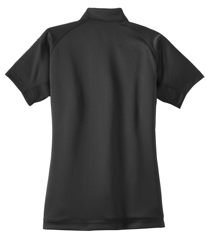 Rear View of Charcoal CornerStone Women's Select Snag-Proof Tactical Polo. CS411