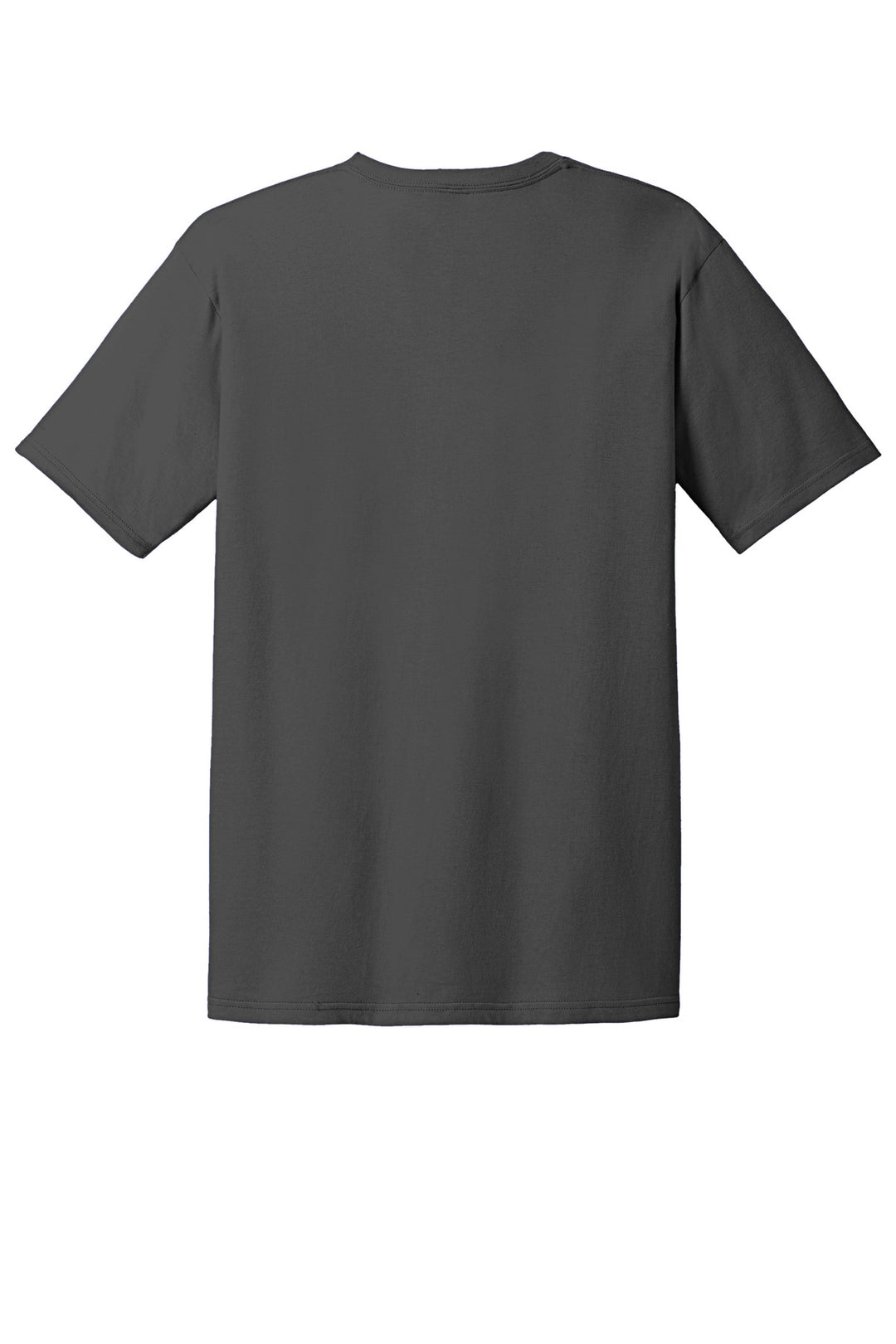 Rear View of Charcoal Gildan 100% Ring Spun Cotton T-Shirt. 980