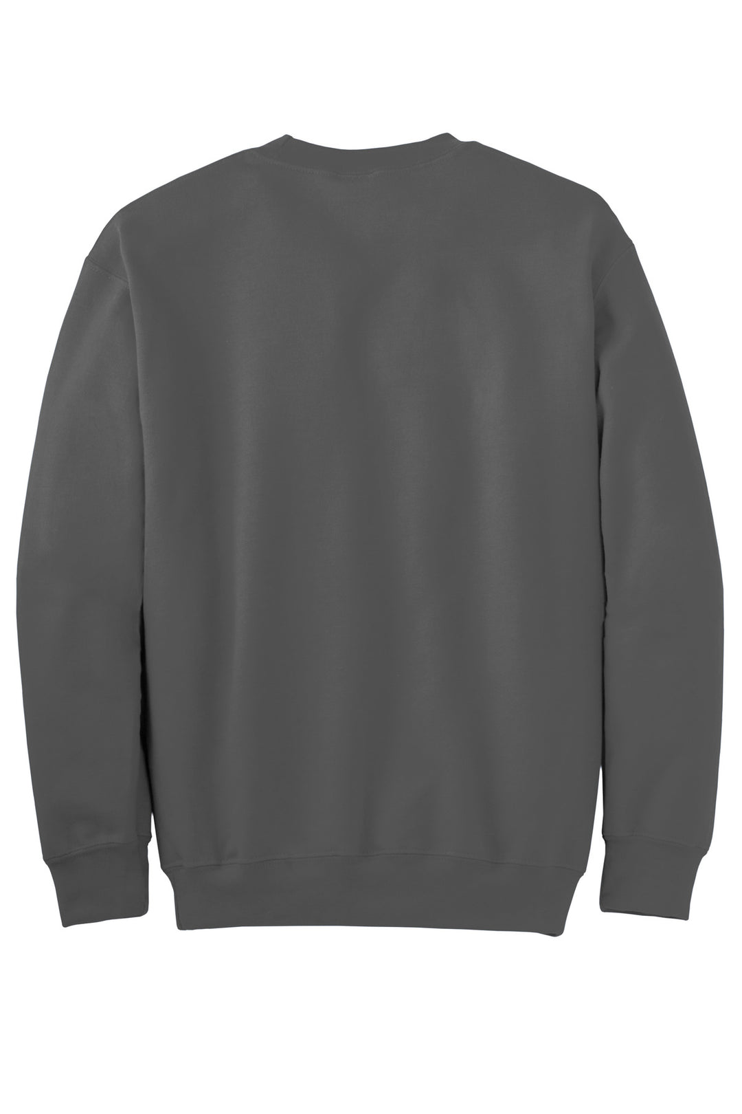 Rear View of Charcoal Gildan - DryBlend Crewneck Sweatshirt. 12000