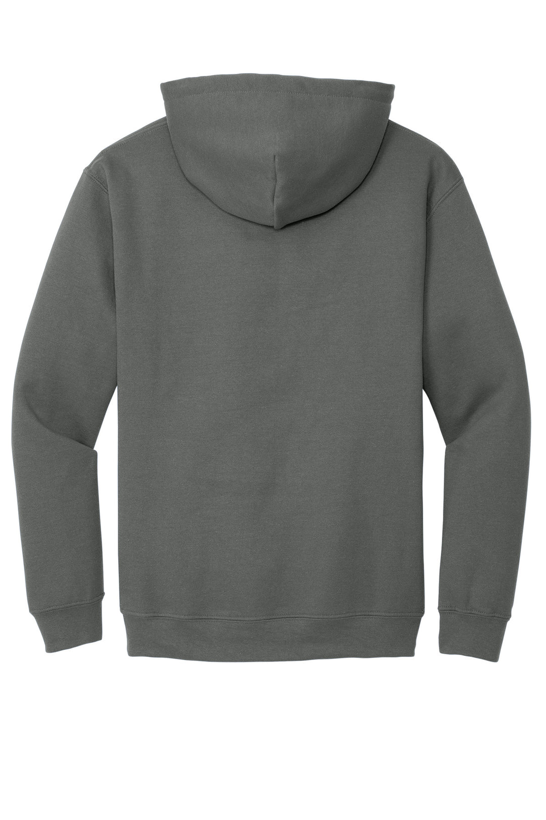 Rear View of Charcoal Gildan - Heavy Blend Hooded Sweatshirt. 18500