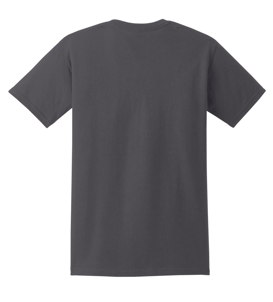 Rear View of Charcoal Gildan - Ultra Cotton 100% US Cotton T-Shirt with Pocket. 2300
