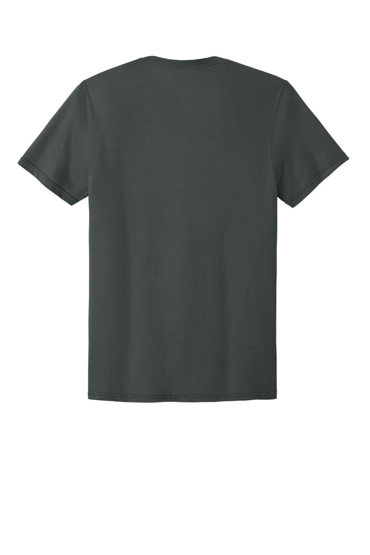 Rear View of Charcoal Grey Jerzees Classics Unisex Cotton T-Shirt 363M