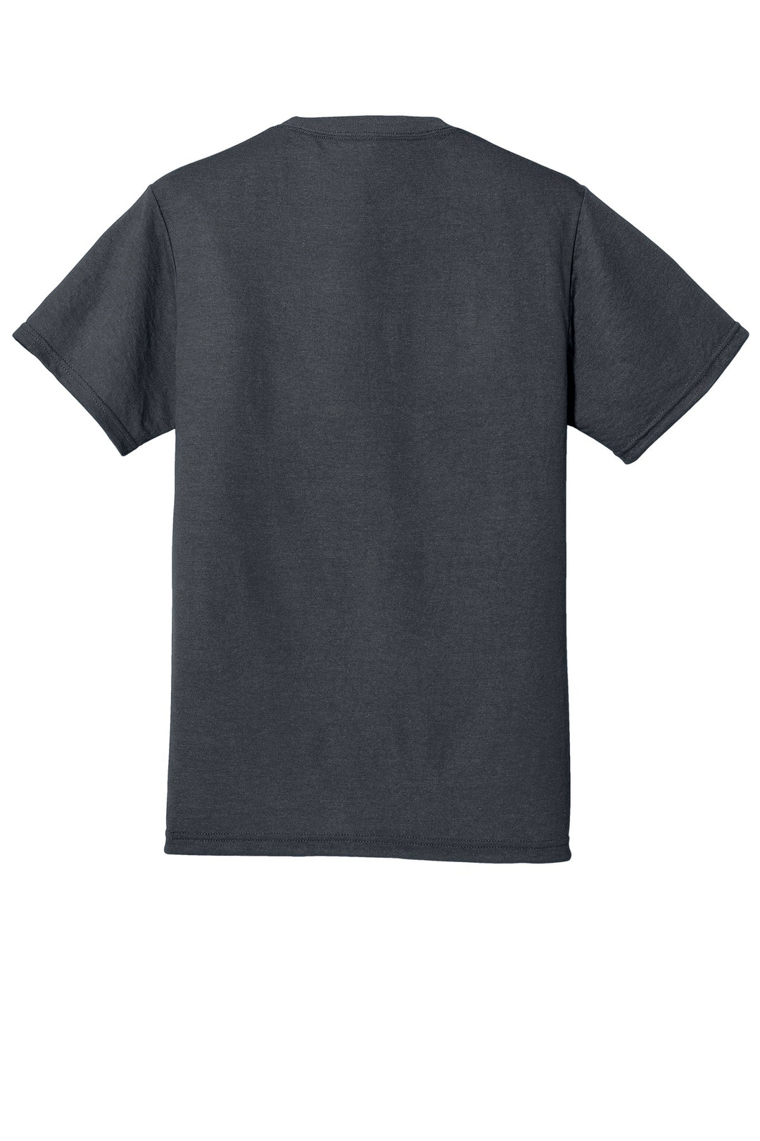 Rear View of Charcoal Grey Jerzees Dri-Power 100% Polyester T-Shirt. 21M