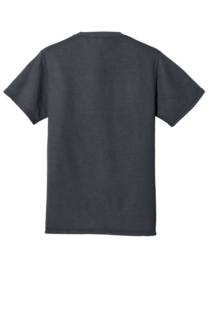 Rear View of Charcoal Grey Jerzees Dri-Power 100% Polyester T-Shirt. 21M