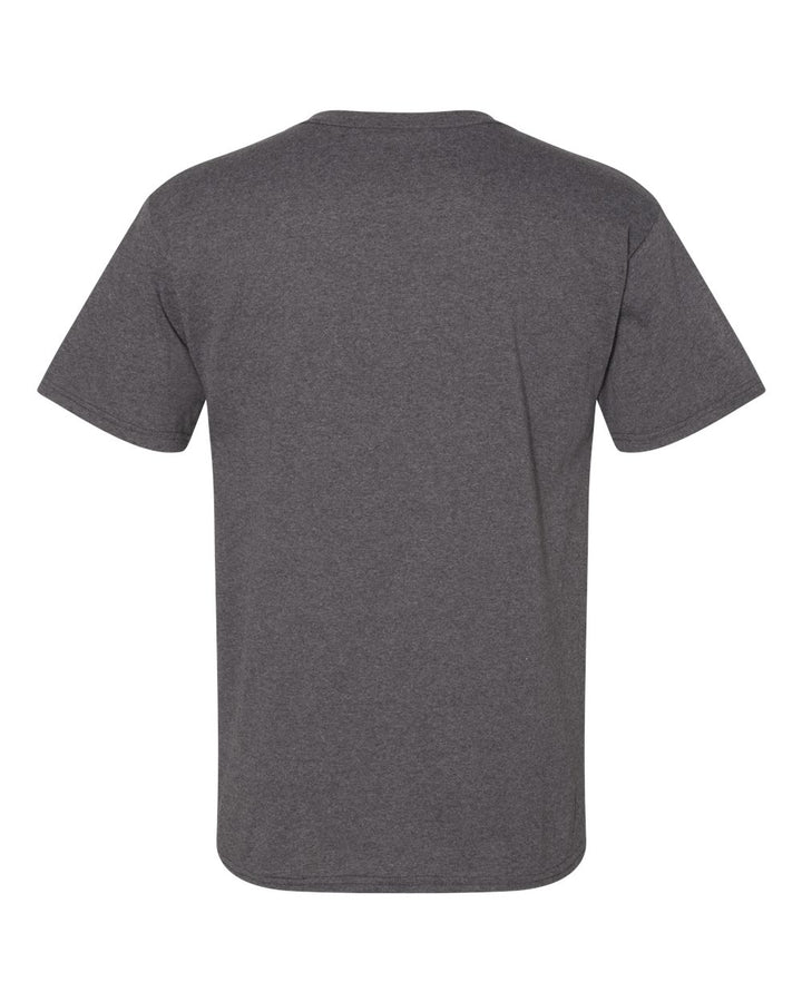 Rear View of Charcoal Heather Essential-T T-Shirt - 5280