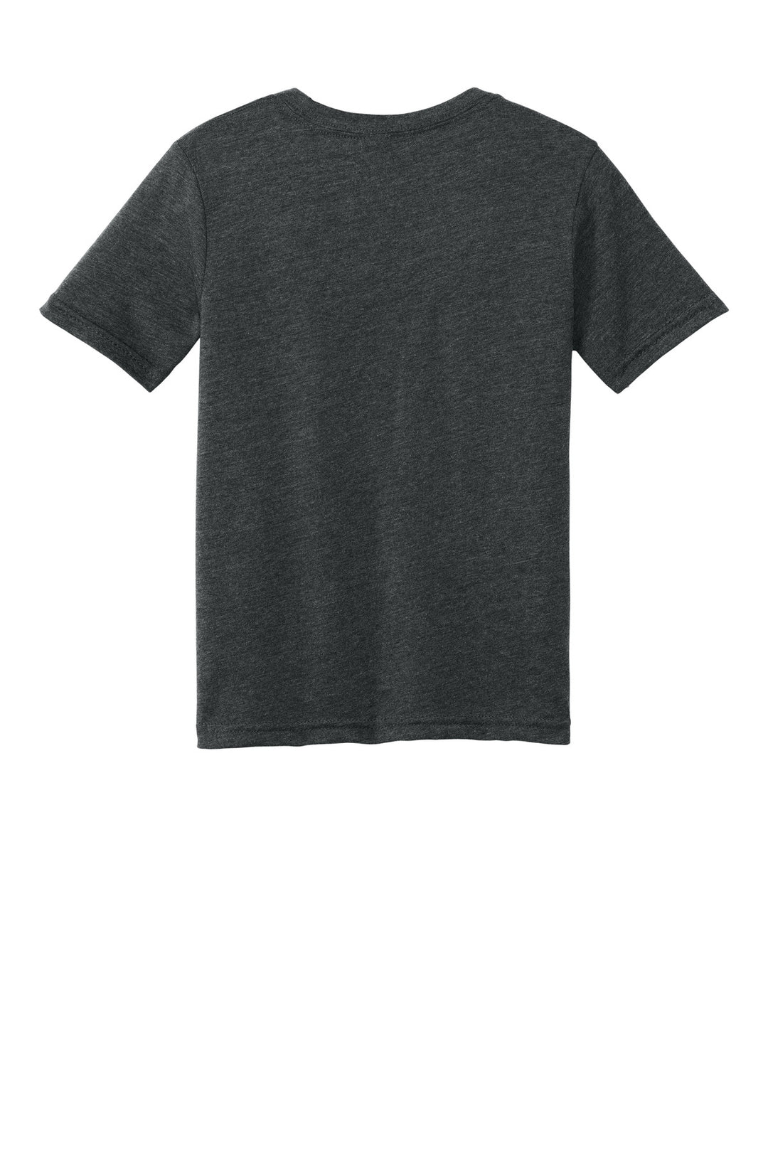 Rear View of Charcoal Next Level Apparel Youth CVC Tee NL3312