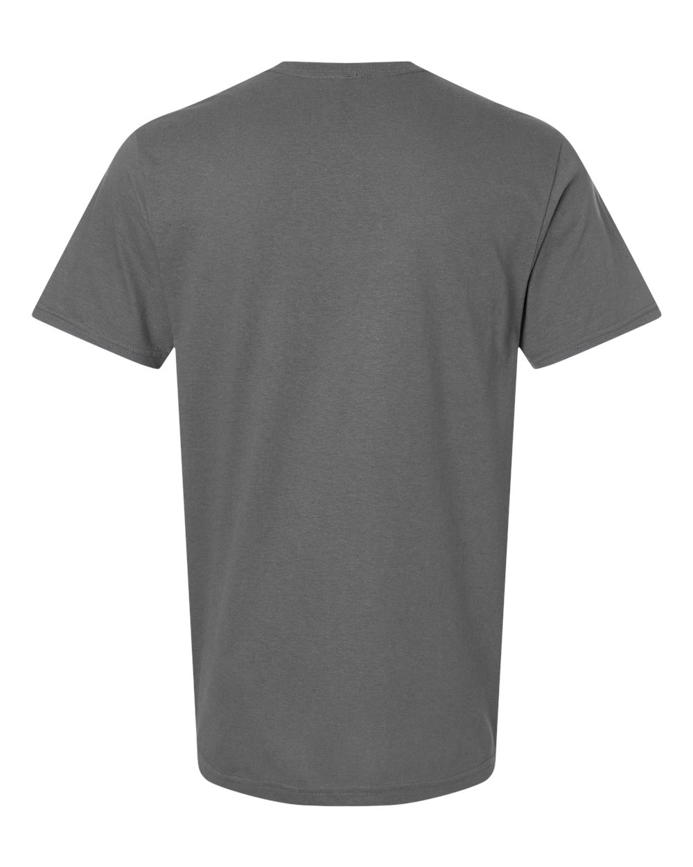 Rear View of Charcoal Softstyle® T-Shirt - 64000