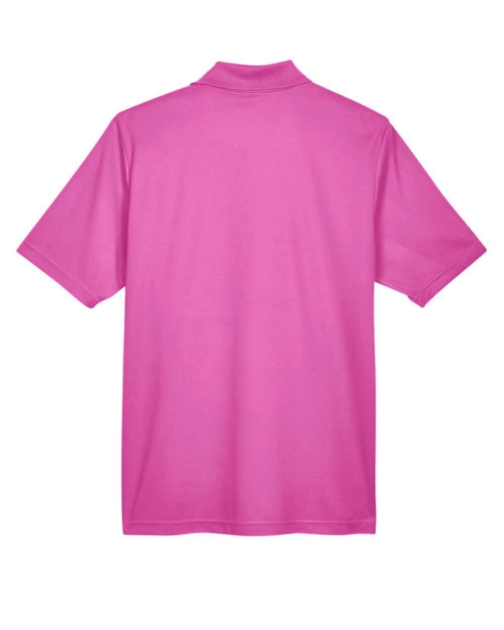 Rear View of Charity Pink Men's Origin Performance Piqué Polo - 88181