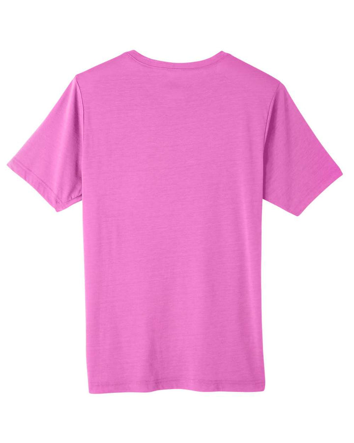 Rear View of Charity Pink Unisex Fusion ChromaSoft™ Performance T-Shirt - CE111