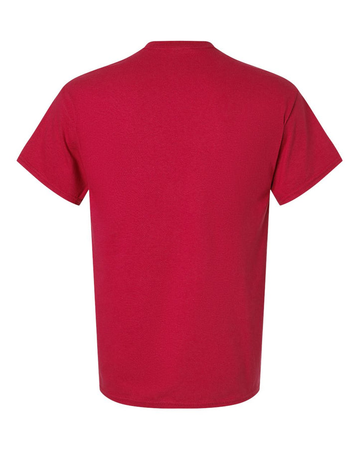 Rear View of Cherry Red Ultra Cotton® T-Shirt - 2000