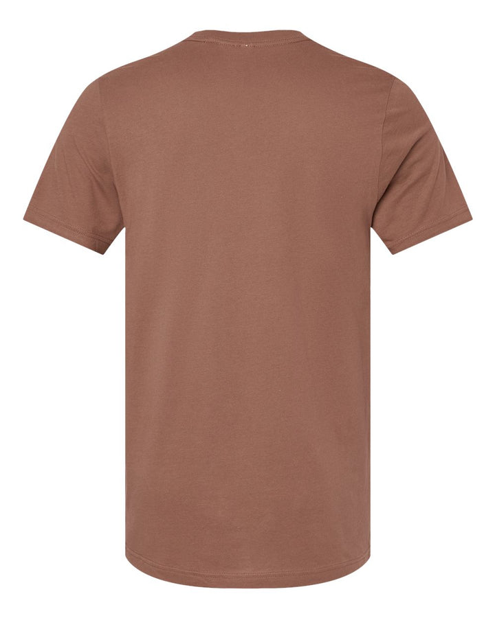 Rear View of Chestnut Jersey Tee - 3001