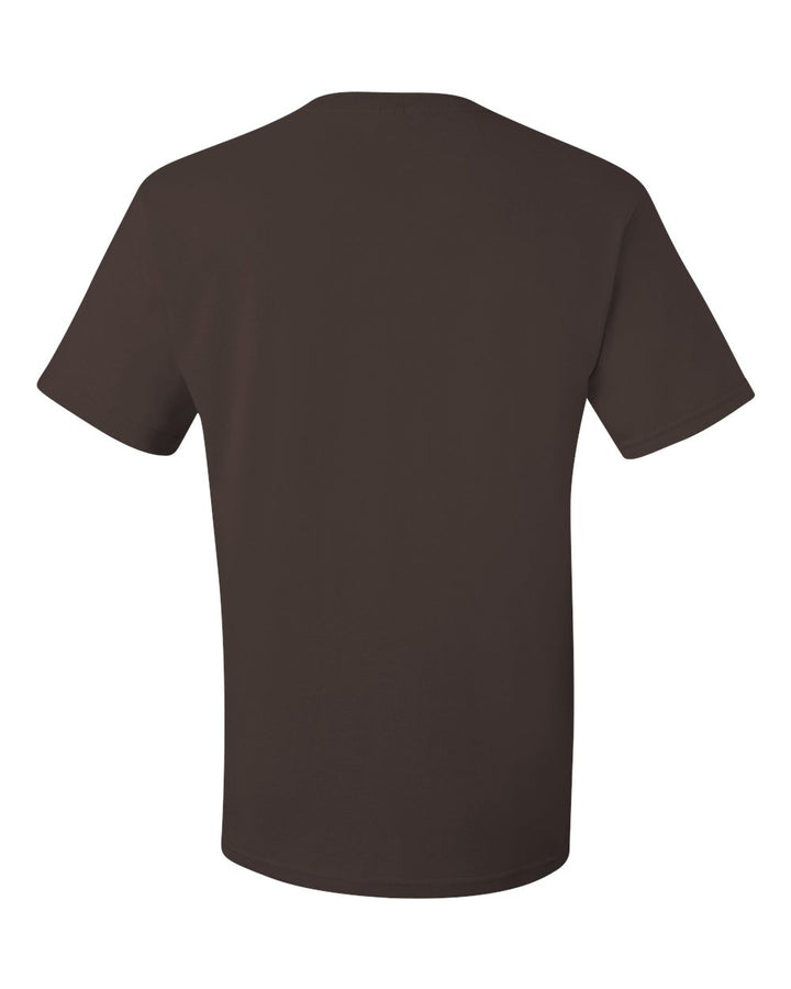 Rear View of Chocolate Dri-Power® 50/50 T-Shirt - 29MR