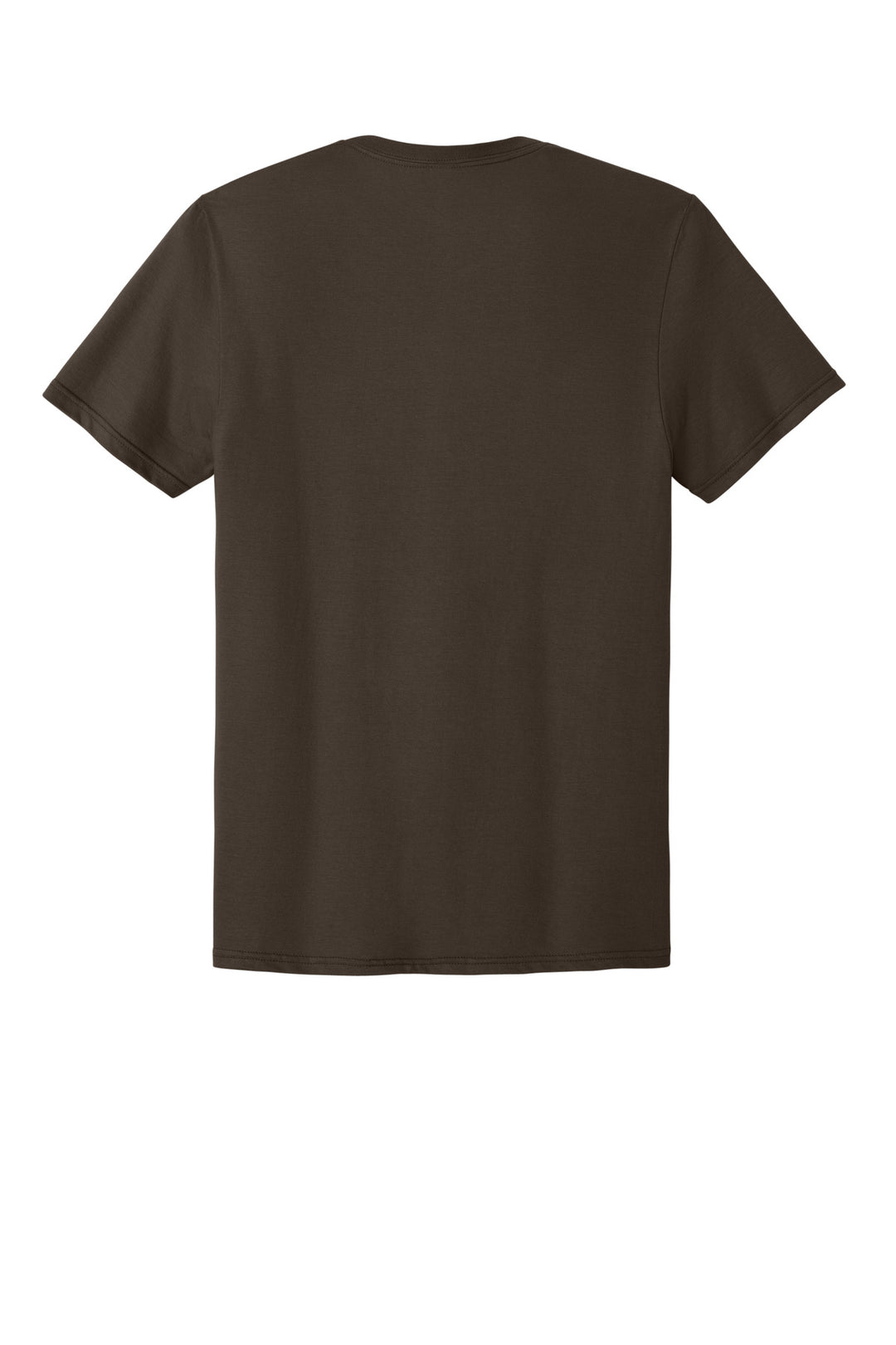 Rear View of Chocolate Jerzees Classics Unisex Cotton T-Shirt 363M