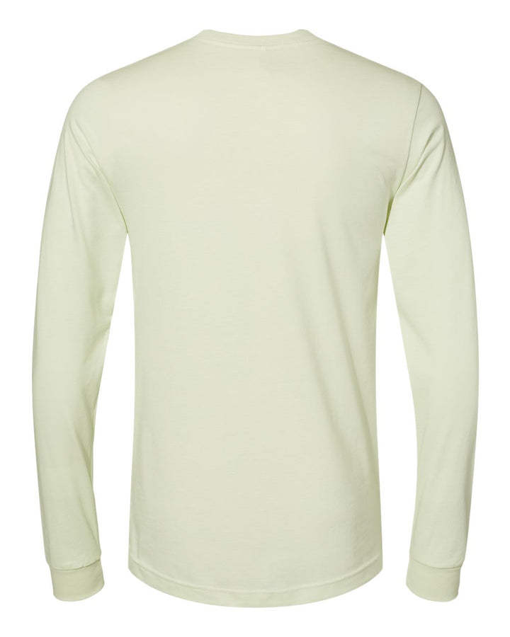 Rear View of Citron Jersey Long Sleeve Tee - 3501