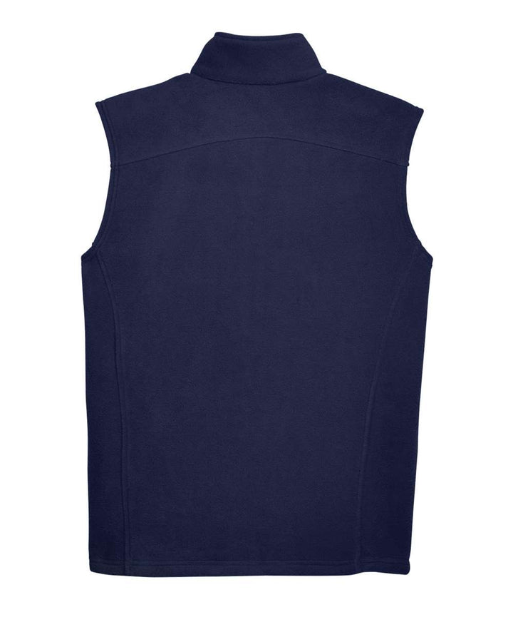 Rear View of Classic Navy Men's Journey Fleece Vest - 88191
