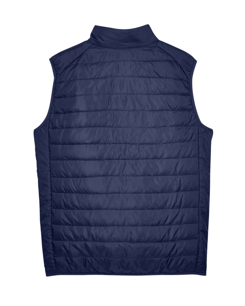 Rear View of Classic Navy Men's Prevail Packable Puffer Vest - CE702