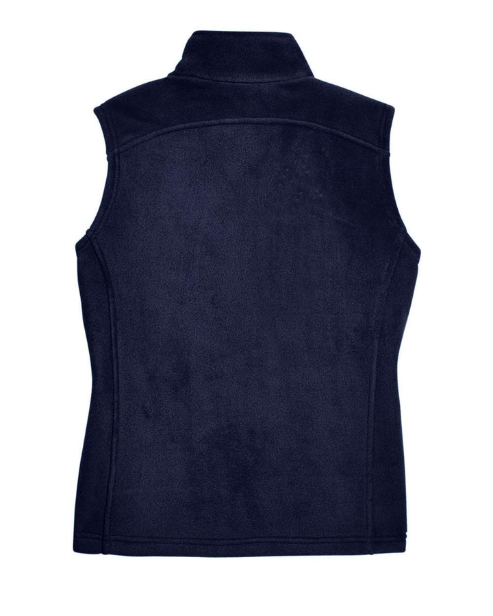Rear View of Classic Navy Women's Journey Fleece Vest - 78191
