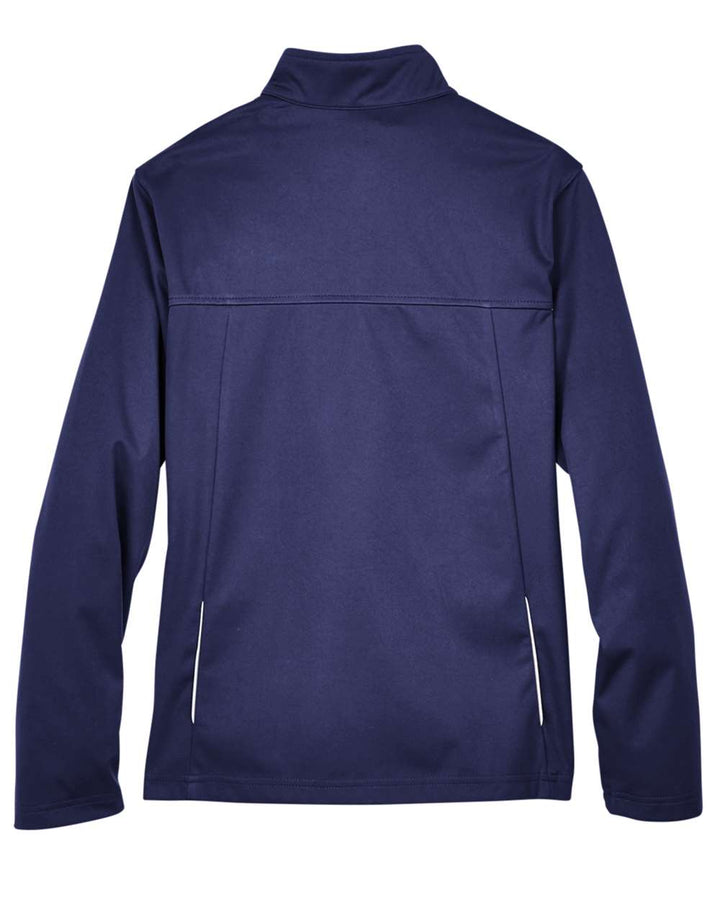 Rear View of Classic Navy Women's Techno Lite Three-Layer Knit Tech-Shell - CE708W