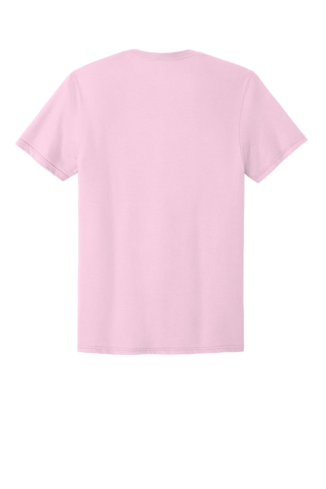 Rear View of Classic Pink Jerzees Classics Unisex Cotton T-Shirt 363M