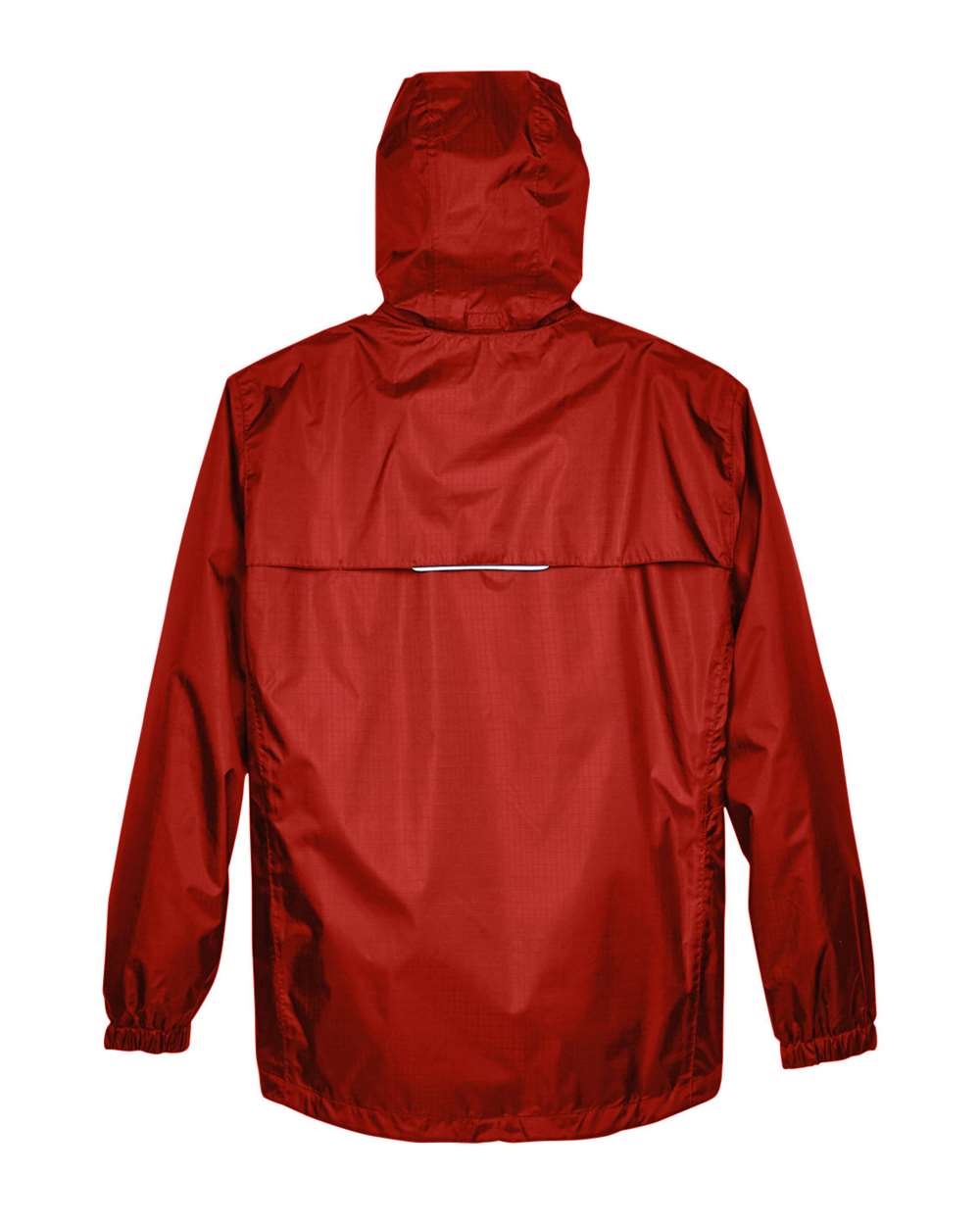 Rear View of Classic Red Men's Climate Seam Sealed Lightweight Variegated Ripstop Jacket - 88185
