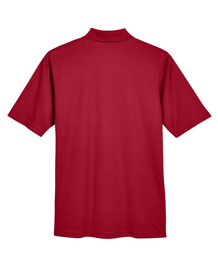 Rear View of Classic Red Men's Origin Performance Piqué Polo with Pocket - 88181P
