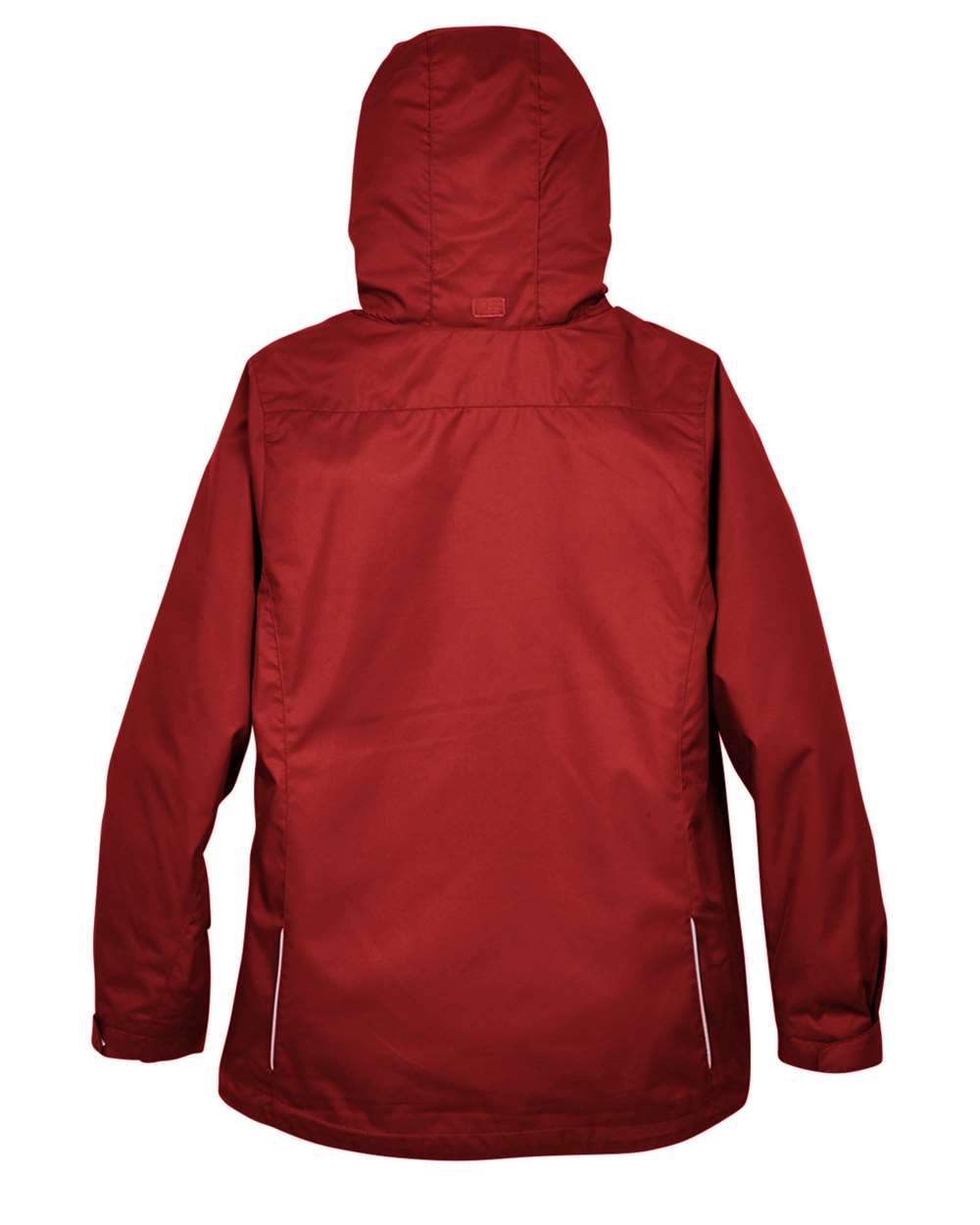 Rear View of Classic Red Women's 3-in-1 Jacket with Fleece Liner - 78205