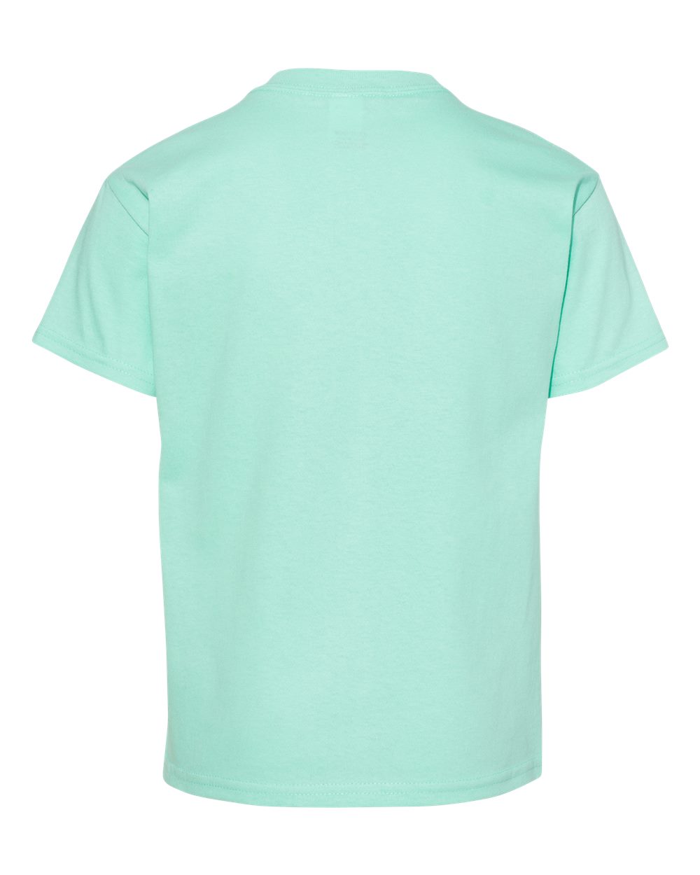 Rear View of Clean Mint Essential-T Youth T-Shirt - 5480