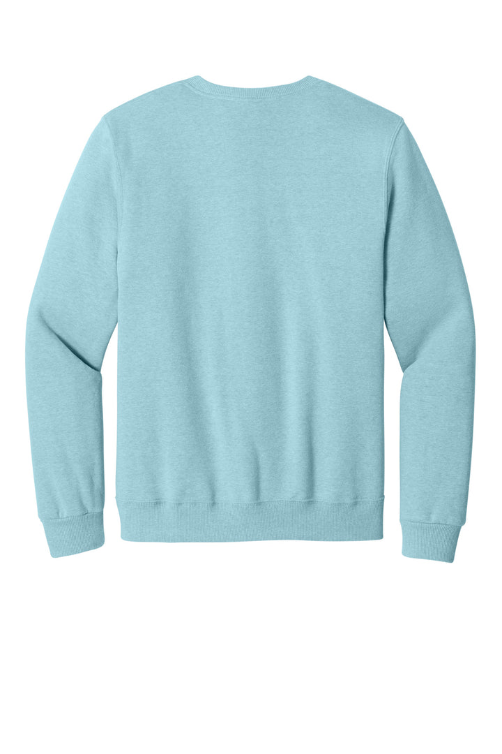 Rear View of CloudHthr Jerzees Eco Premium Blend Crewneck Sweatshirt 701M