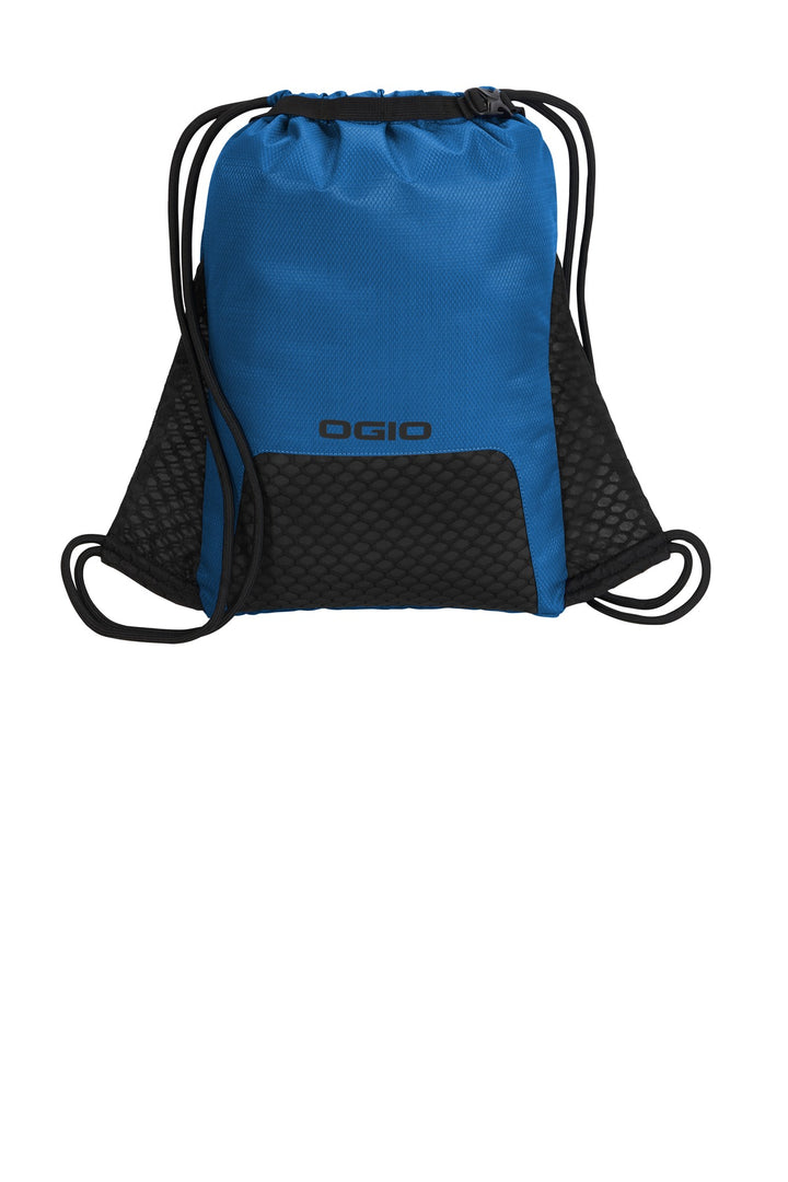 Rear View of Cobalt Blue OGIO Boundary Cinch Pack. 92000