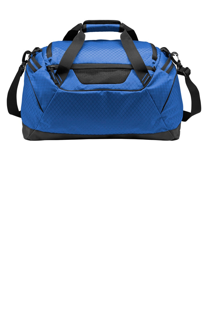 Rear View of Cobalt Blue OGIO Catalyst Duffel. 95001