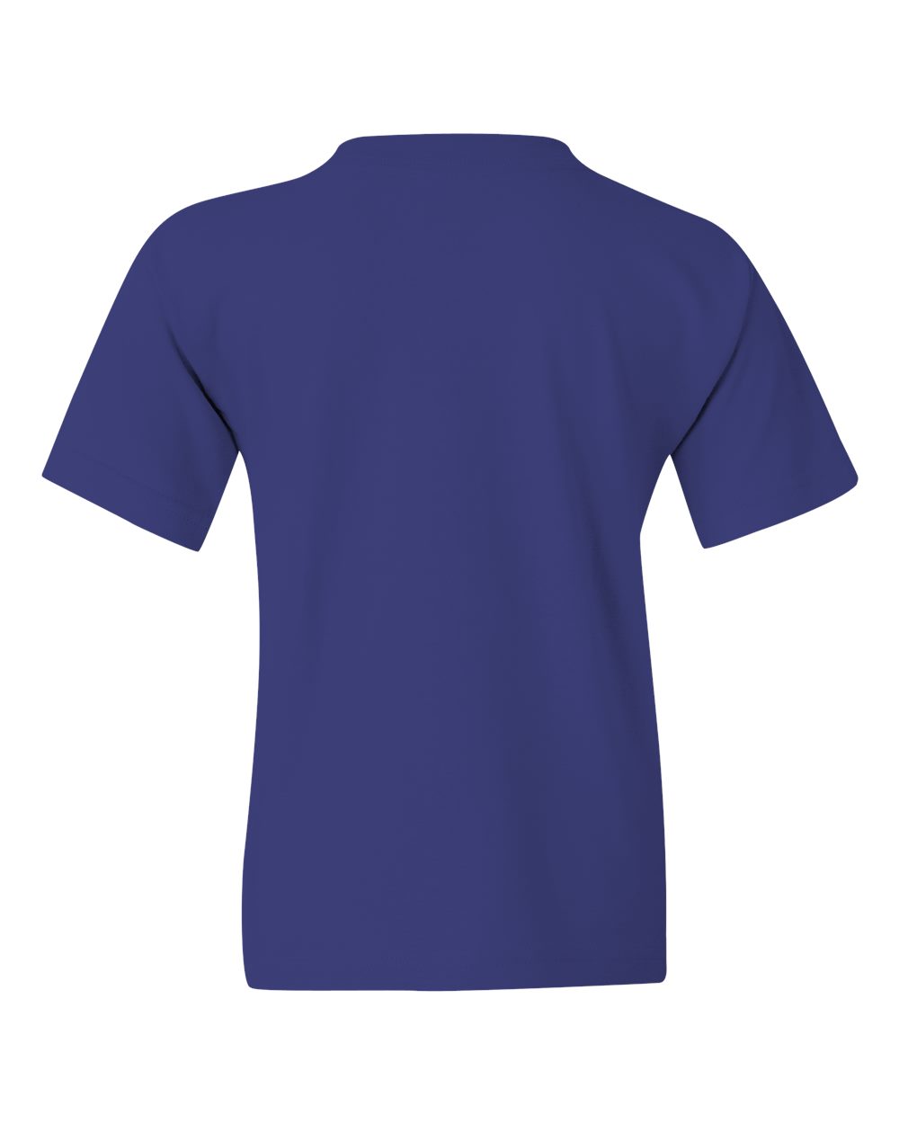 Rear View of Cobalt Heavy Cotton™ Youth T-Shirt - 5000B