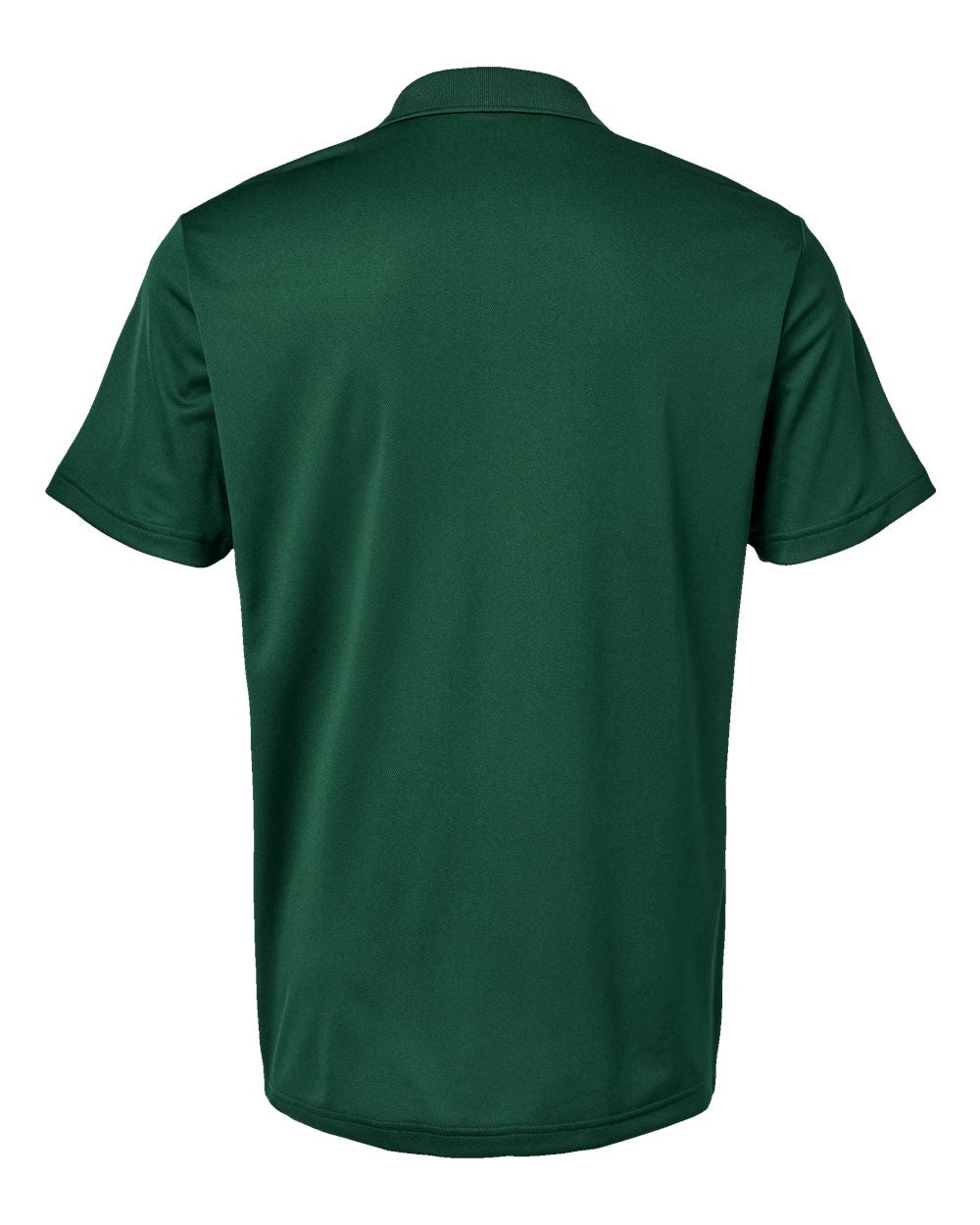 Rear View of Collegiate Green Basic Sport Polo - A430