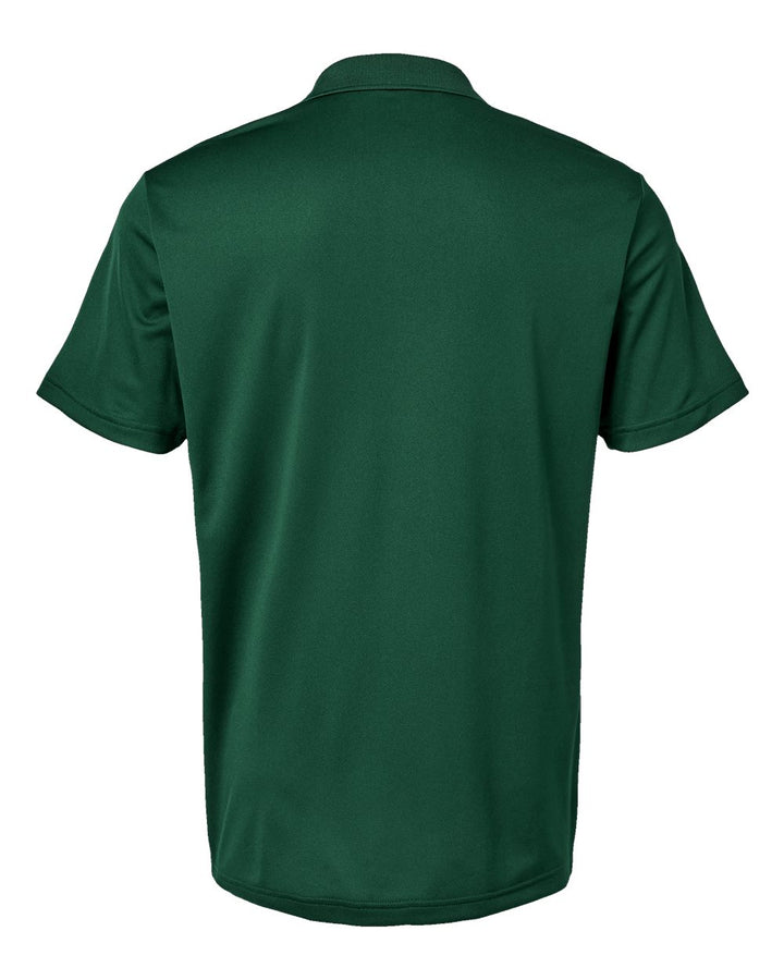 Rear View of Collegiate Green Basic Sport Polo - A430