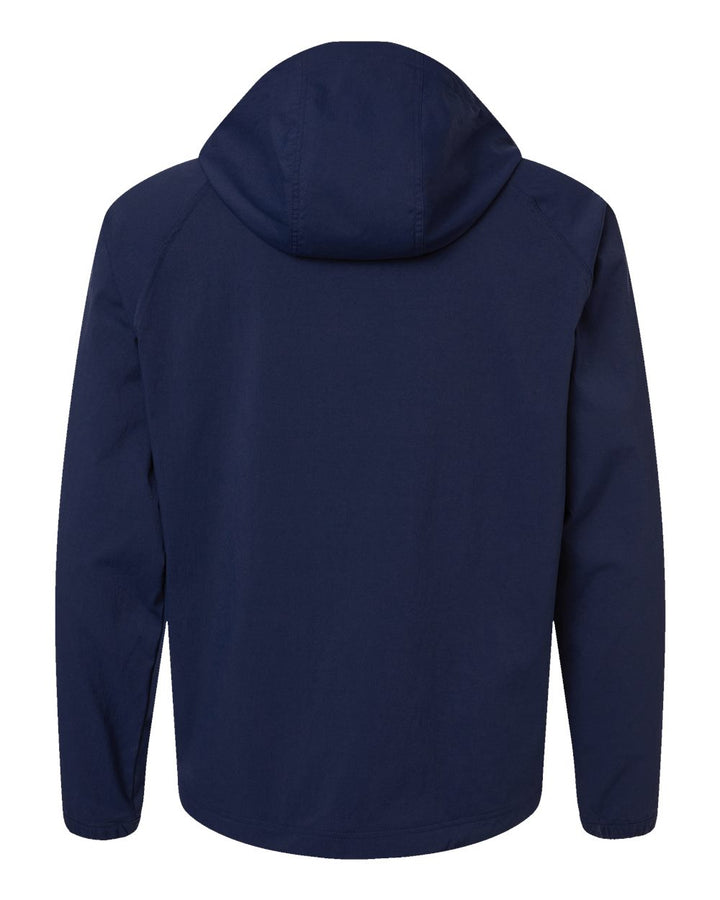 Rear View of Collegiate Navy Go-To Utility DWR Full-Zip Jacket - A2007